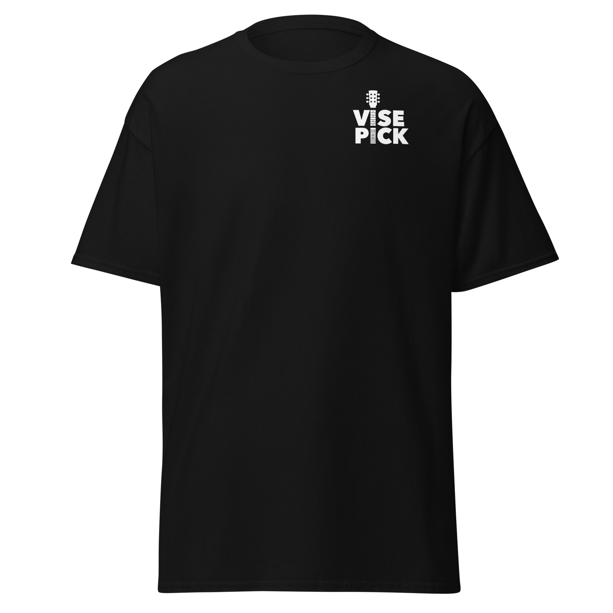 Unisex Classic Tee Logo Front and Back (Black)