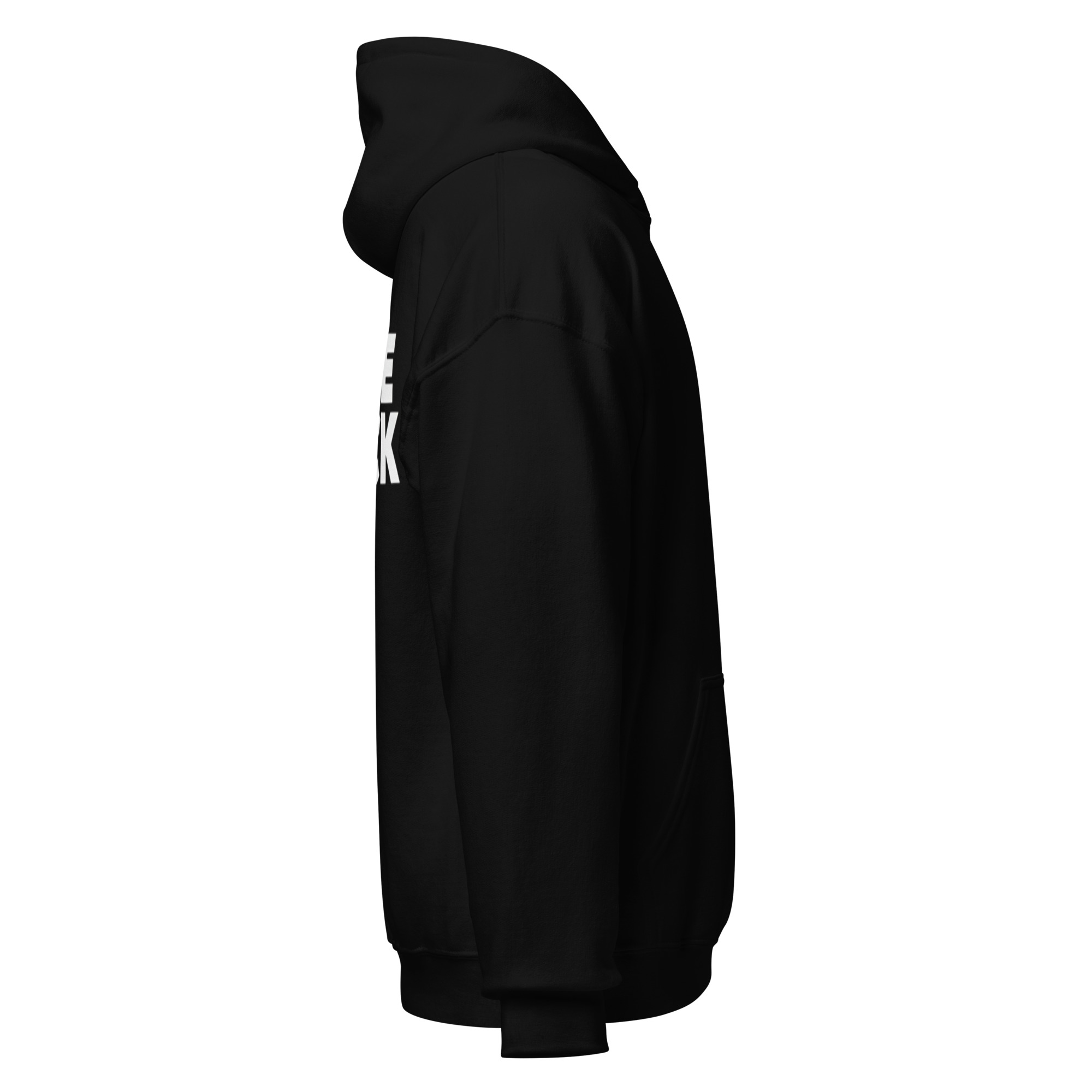Unisex Hoodie Logo Front and Back (Black) - Image 8